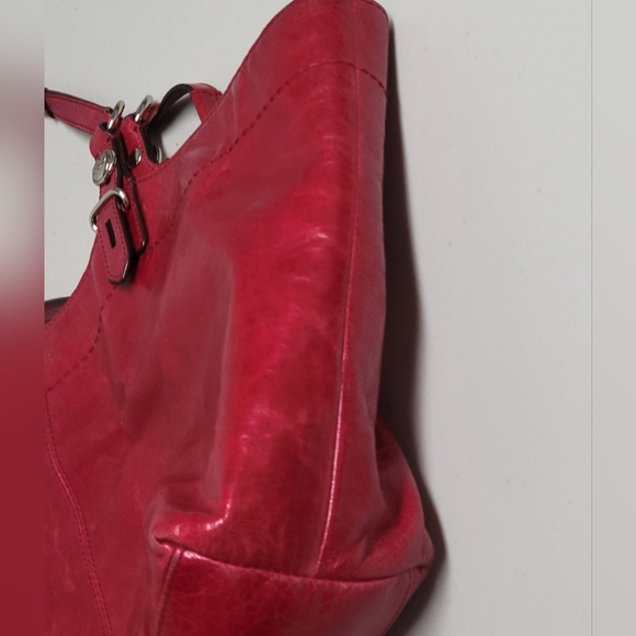 Coach Leather Handmade Tote Shouder Handbag #Z23984. - Picture 4 of 16